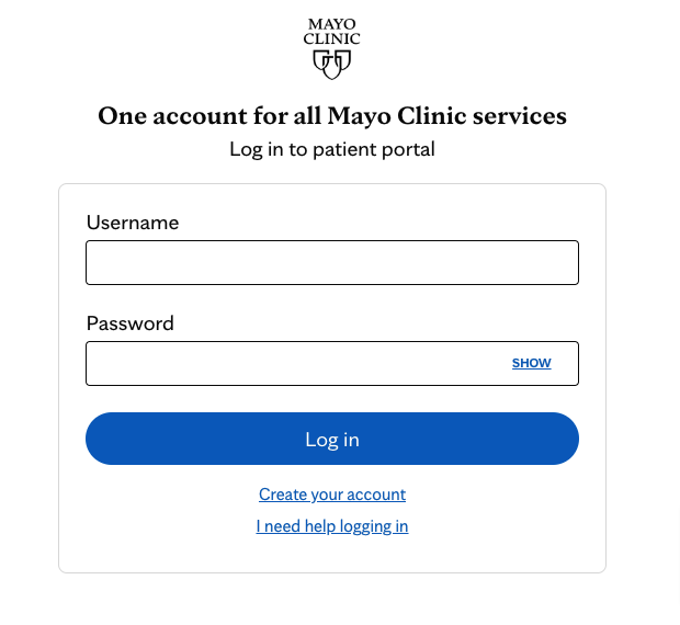 Mayo Clinic Jacksonville Patient Portal Login