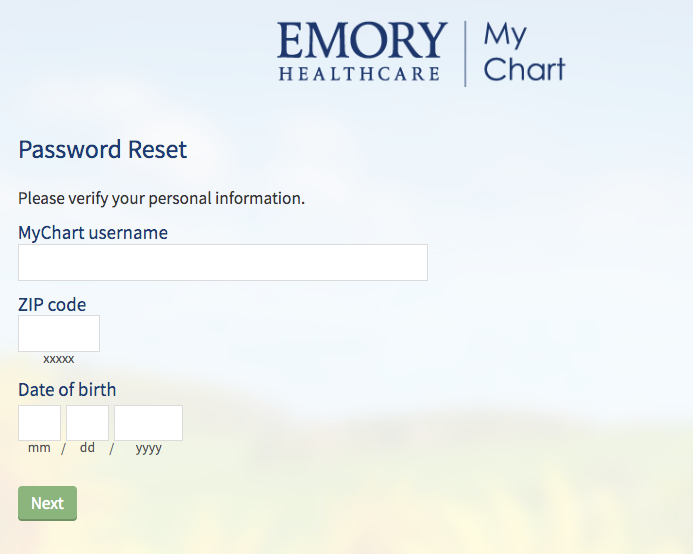 Emory Patient Portal Login Forget Passwords