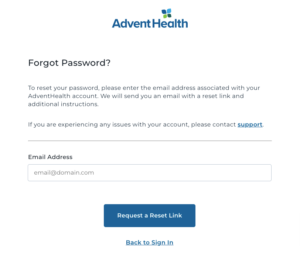 How To Reset The AdventHealth Patient Portal Login Password?