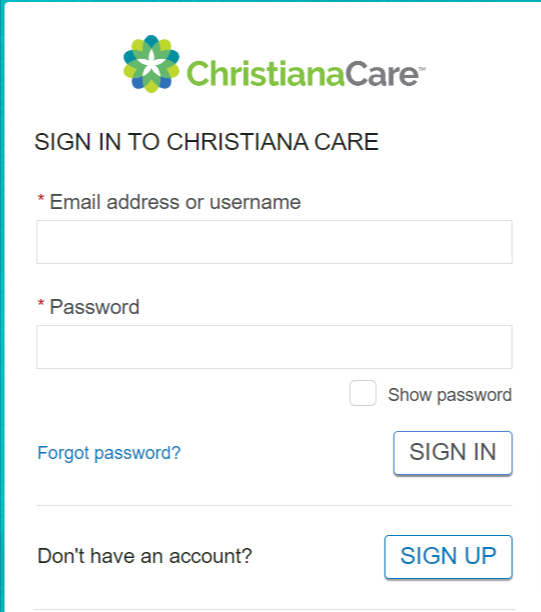 Christiana Care Patient Portal Login Official @ Christianacare.org