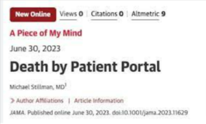 Death by Patient Portal