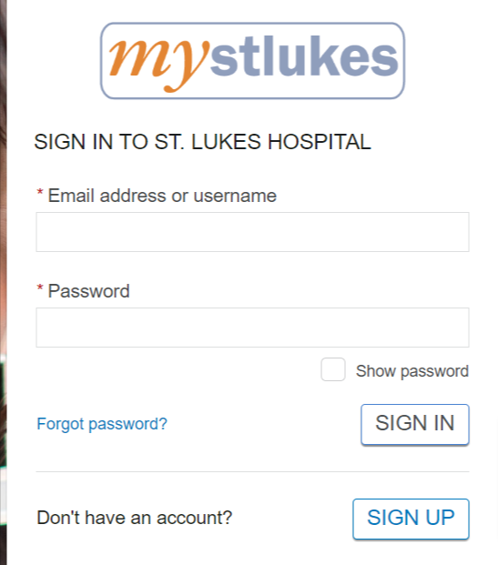 St. Luke's Patient Portal Login