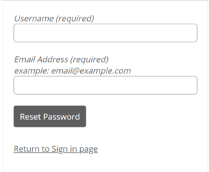 Forgot password of ST BERNARDS Patient Portal