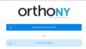 ORTHONY Patient Portal