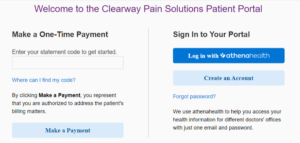 Clearway Pain Patient Portal Login