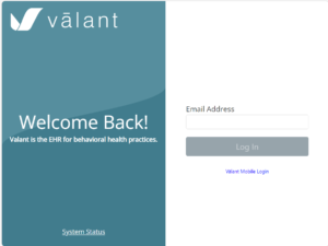 Valant IO Patient Portal Login