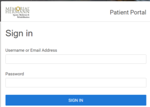 Memorial Hermann's Patient Portal Login