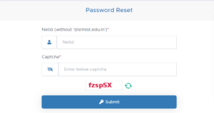 SRM Patient Portal forgot Password
